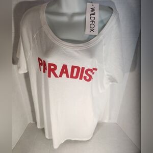 NWT Women's Wildfox Paradise Juliette T-shirt
